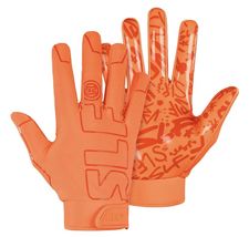 SLEEFS Youth Football Gloves - Orange Sticky Receiver for Boys &amp; Girls (... - $55.47