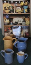 early North American MEDALTA Pottery Pitchers / Jugs    All Hold Water !... - $239.99