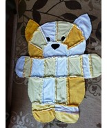Handmade Yellow Puppy Dog Toddler Baby Blanket Throw 47&quot; x 39&quot; Free Ship... - £15.97 GBP