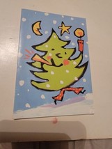 Holiday Greeting Card Vintage 2000 Christmas Tree Catch The Spirit - £7.30 GBP