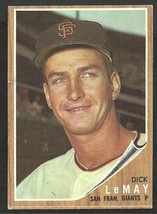 1962 Topps Baseball Card # 71 San Francisco Giants Dick LeMay ex/em   ! - $3.25