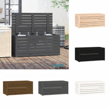 Outdoor Garden Patio Wooden Pine Wood Cushion Storage Box Utility Chest Cabinet - £100.13 GBP+