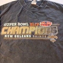 Team Apparel NFL Super Bowl XLIV Champion New Orleans Saints Shirt Size Medium image 5