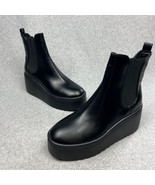 Y2K Nine West Chunky Sole Toe Pull On Chelsea Ankle Boots Sz 9 90s Goth ... - $68.86