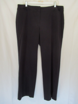 Liz Claiborne pants Audra Size 16 navy blue wide leg inseam 29&quot; - $14.46