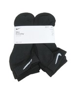 Nike Everyday Cushioned Low Socks Black 6 Pack Women&#39;s 6-10 / Youth 5Y-7... - £21.51 GBP
