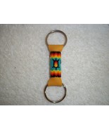 Native American Keychain Glass Beaded Turtle GodsEye Cherokee Turquoise ... - $41.13 CAD