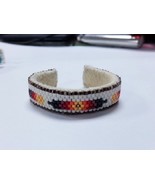 New Born Baby Cuff Bracelet Native American Cherokee Delica Beads Feathe... - £23.48 GBP