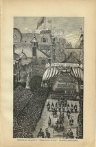 General Grant&#39;s Welcome Home Original 1884 Print First Edition 5 x 7 - £17.71 GBP