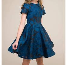 Girls Short Sleeve Jacquard Dress - $108.00