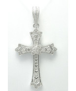 AffinityDiamond 1/4 ct tw Sterling Cross Pendant Vintage - €136,44 EUR