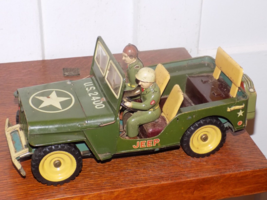 Vintage Tin Military Jeep TKK Japan Toy - €105,53 EUR