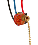 ZE-110 Pull Chain SWITCH 3 way &amp; 3 wire fan ZING EAR Brass Harbor Breeze... - $35.84 CAD