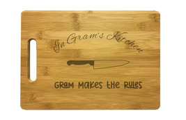 Gram&#39;s Kitchen Engraved Cutting Board - Bamboo or Maple - mom gift, gran... - $34.99+