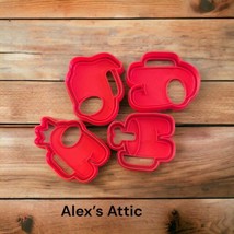 Among Us Christmas Cookie Cutters - Set of 4 - £10.11 GBP