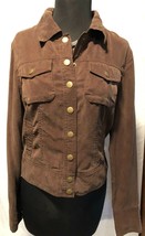 Cache Metal Snap Closure Cuffs Top Jacket New 2/4/6 S NWT $138 Stretch Silk - £49.64 GBP
