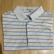 Peter Millar Shirt Polo Mens Size L Summer Comfort Drum Performance  Blue - $321.73 MXN