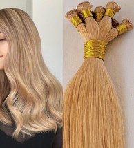 18&quot;, 20″, 22&quot; Hand-Tied Weft, 100 grams, Human Remy Hair Extensions # 18 - £133.90 GBP+