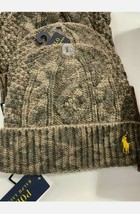 NWT Polo Ralph Lauren CAMOUFLAGE CABLE Knit Cap Beanie Hat - one size - £61.07 GBP