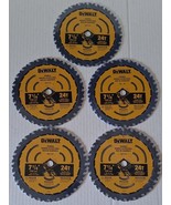 Lot Of 5 DEWALT DWA171424B10 7-1/4-Inch 24-Tooth Circular Saw Blade FREE... - €33,86 EUR