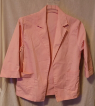 Women&#39;s Pink International Ladies Garment Blazer 3/4 Sleeve Work Union M... - $19.99
