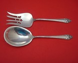 Fragrance by Reed &amp; Barton Sterling Silver Salad Serving Set 9 1/4&quot; 2pc ... - $395.01