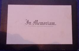 Vintage In Memoriam Card - £1.56 GBP