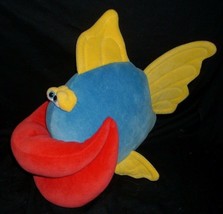 14&quot; Big Funny Friends Jennifer Mazur Lippe Mombo Fish Stuffed Animal Plush Toy - £44.28 GBP
