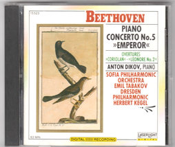 Beethoven Piano Concerto 5 Emperor Sofia Orchestra Music CD Anton Dikov - £6.38 GBP