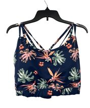WalkPop Women’s Sports Bra – Size 3X – Blue Floral – Style WP0001B Used - $10.00