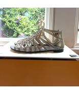 Diane Von Furstenberg DVF Jaya Love Knot Jelly Gladiator Sandal Gray Siz... - $54.45