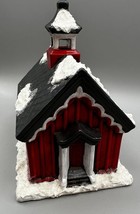 Church Bell Tower  Ceramic Byron Mold Hand Painted  6.25 x 4.25 x 7 Inches - £24.70 GBP