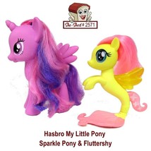 My Little Pony Lot of Sparkle Pony &amp; Fluttershy Hasbro Toy  Lot of 2 - $14.95