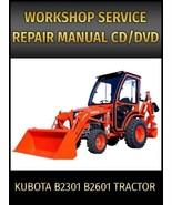Kubota B2301 B2601 Tractor Service Repair Manual on CD - $20.45
