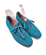 Keds Shoes Womens Size 9 Blue Canvas Sneakers Lace Up Flats Comfort Casual - £14.13 GBP