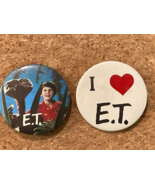 2 Vintage 80s ET Movie Extra Terrestrial 1982 PIN Lot LARGE Space Ship U... - $7.61