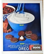 NABISCO - OREO CREME SANDWICH - Whip - 1962 Vintage Print Ad - $13.33 CAD