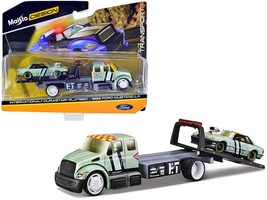 International DuraStar Flatbed Truck #17 and 1988 Ford Mustang LX #17 Light Gree - €57,56 EUR