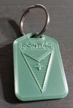 Vintage Pontiac Car Keychain Keyring Green Plastic - £18.24 GBP