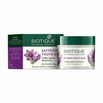 Biotique Bio Saffron Youth Dew Visibly Ageless Moisturizer 50gm (Pack of 1) - £8.45 GBP