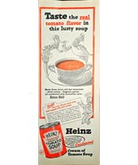 Heinz Cream of Tomato Soup Canned 1947 Vintage Print Ad - $13.05 CAD