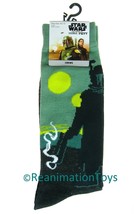 Star Wars The Book of Boba Fett Bounty Hunter Men&#39;s Crew Socks Size 6-12 New NWT - $14.99