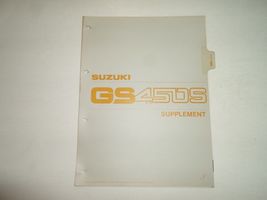 1981 Suzuki GS450S Supplement Manual LOOSE LEAF FACTORY OEM BOOK 81 DEAL... - $7.69