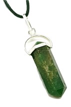 Mica Necklace Gemstone Muscovite Stone Crystal Pendant Cord Jewellery Reiki Uk - £5.95 GBP