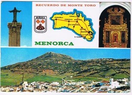 Spain Postcard Menorca Recuerdo De Monte Toro Multi View - £2.84 GBP