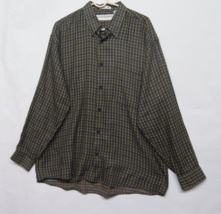 Vtg Jhane Barnes Shirt Mens Large Japan Woven Fabric Geometric Abstract ... - $35.81