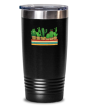 20 oz Tumbler Stainless Steel Insulated Funny Plants Gardening Cactus  - £23.55 GBP