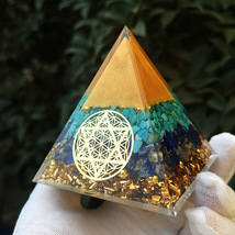 Natural Orgonite Pyramid Reiki Amethyst Energy Healing Chakra Meditation... - £20.59 GBP