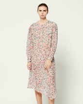 Isabel Marant Etoile Womens Floral Printed Elka Eliane Cotton Midi Dress... - £159.89 GBP