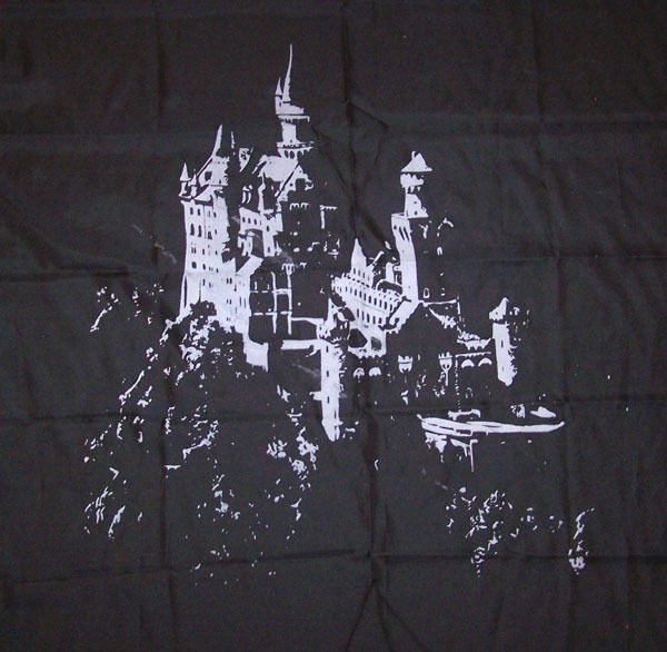 Primary image for NEW black light CASTLE WALL CLOTH #663 FLAG castles